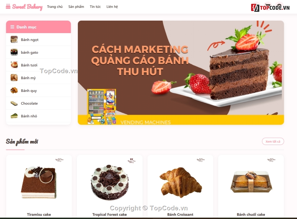 Web bán hàng,bán hàng,barkery